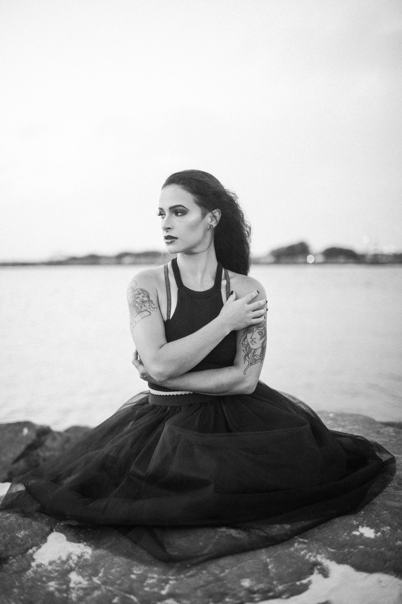Female model photo shoot of Axia in Cape May, NJ
