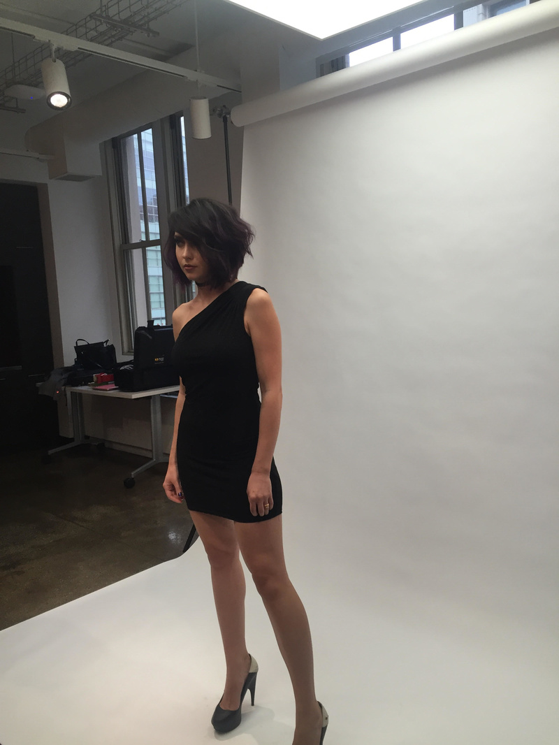 Female model photo shoot of Anastasya Kamenski in Wella hair studio NYC