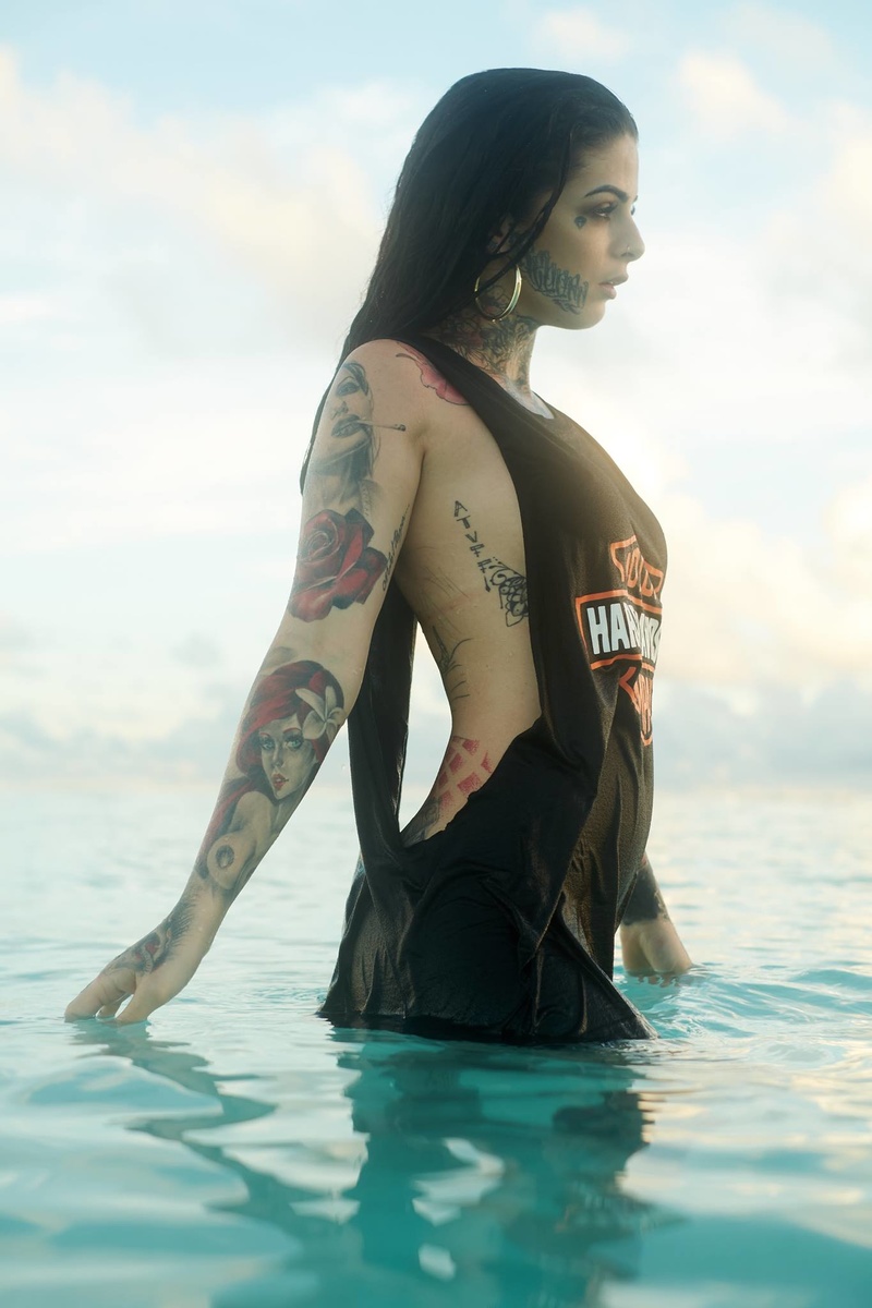 Female model photo shoot of Mia Dolls in Maldives