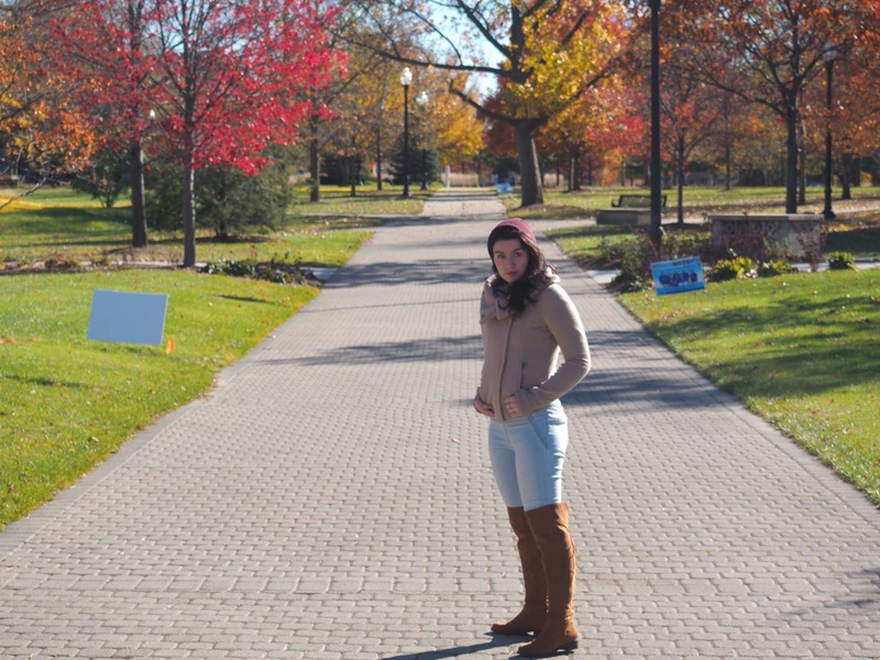 Female model photo shoot of michkat12 in Indiana State University