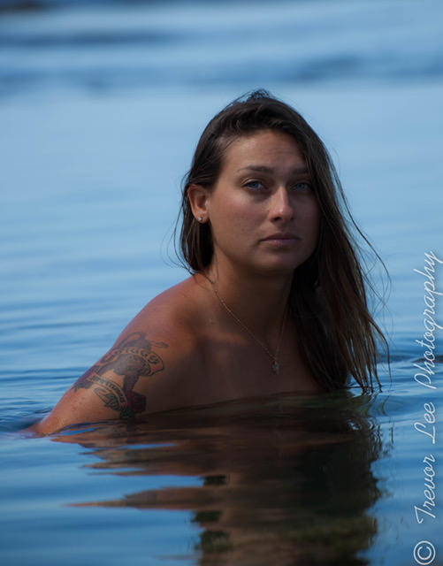 Female model photo shoot of Crystal_Wehling in Makua Beach, Oahu