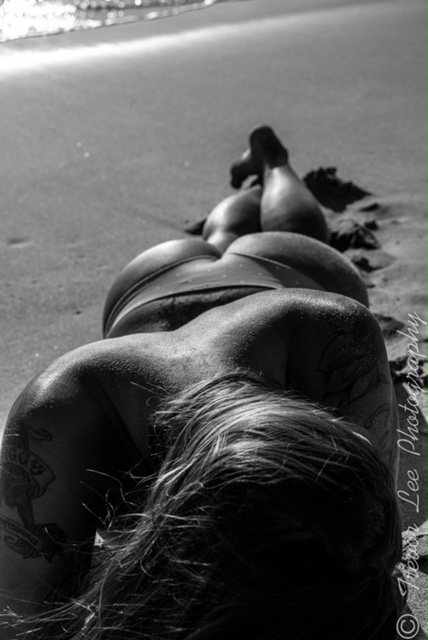 Female model photo shoot of Crystal_Wehling in Makua Beach, Oahu