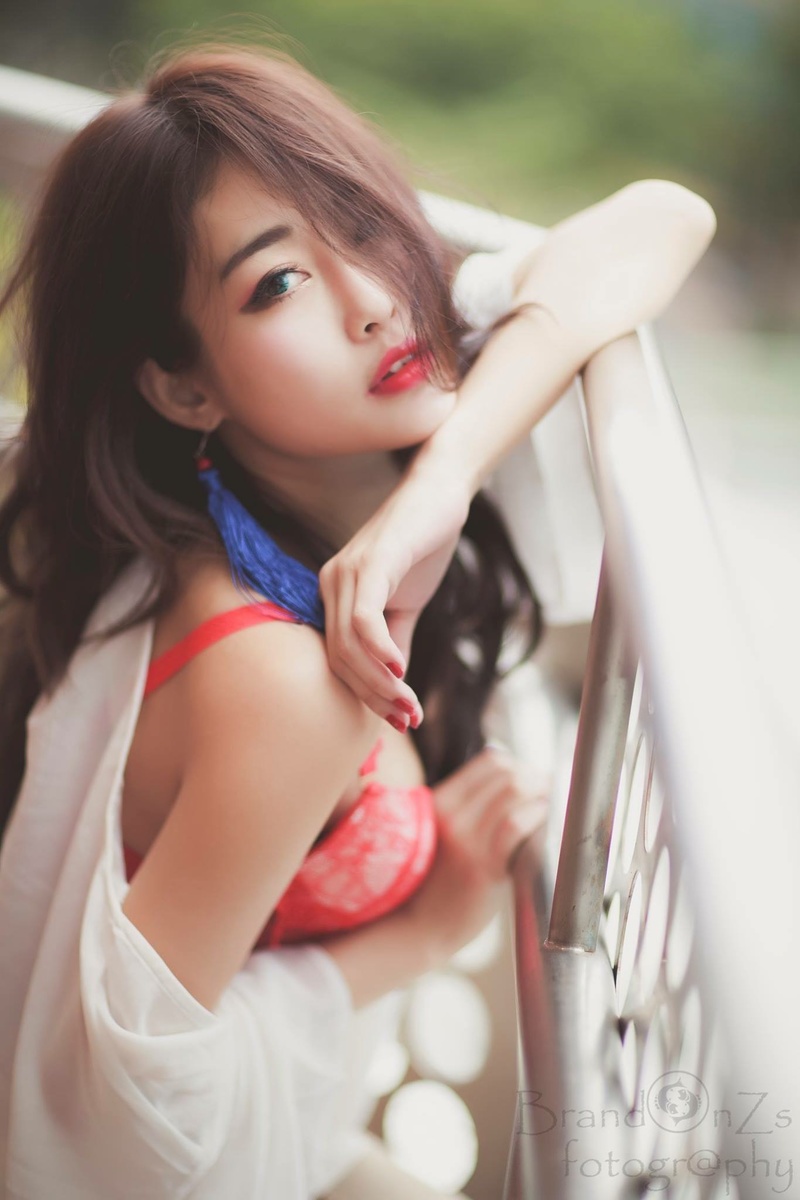Female model photo shoot of Lei Liu in Singapore
