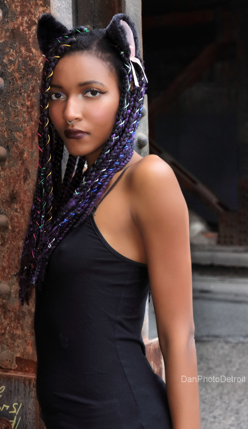 Female model photo shoot of ShayaTheModel by DanPhotoDetroit