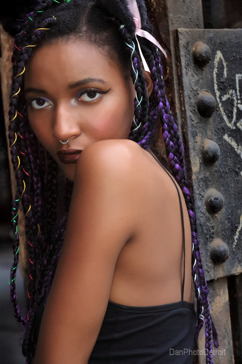 Female model photo shoot of ShayaTheModel by DanPhotoDetroit