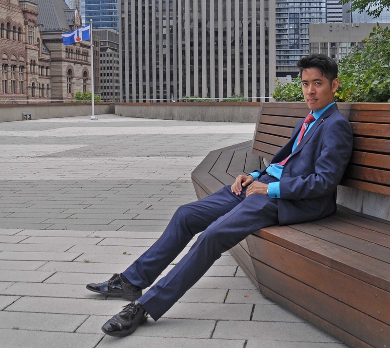 Male model photo shoot of OLYYZ in New City Hall Toronto
