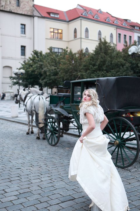 Female model photo shoot of Veronika Zajdl in Prague Old Town Square