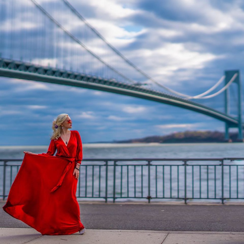 Female model photo shoot of Afrodite Maria Nova in Verrizano Bridge, NY