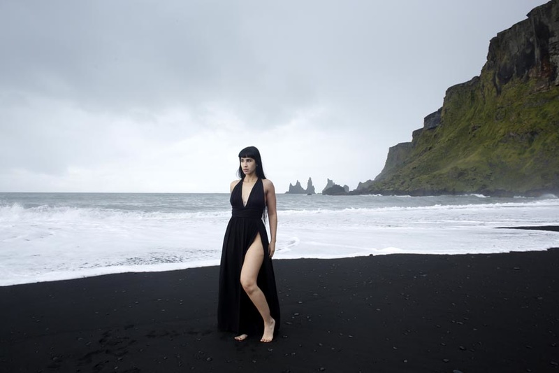 Female model photo shoot of Elena Bathory by lou roole in Iceland