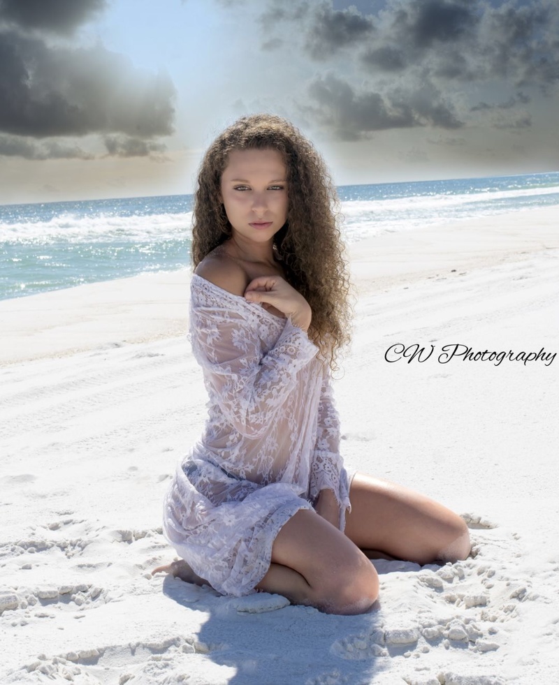 Female model photo shoot of sierraw2591 in Fort Pickens, Pensacola Beach