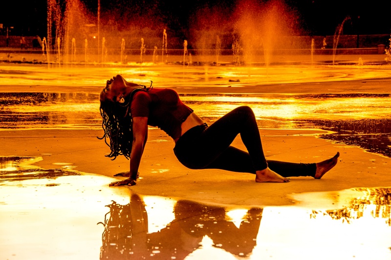 Female model photo shoot of CreTheModel in Martin Luther King Park Buffalo, NY