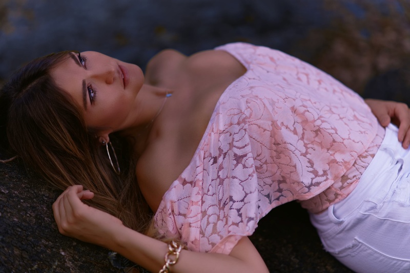 Female model photo shoot of Stephania Greco in Tree Tops Park