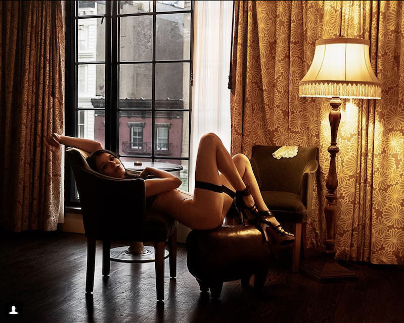 Male and Female model photo shoot of ToddEatonImages and Olinka Lickova in Bowery Hotel, Manhattan