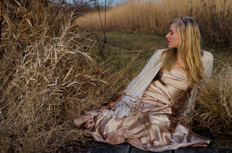 Female model photo shoot of LeslieElaineModeling in Marsh Creek State Park, PA