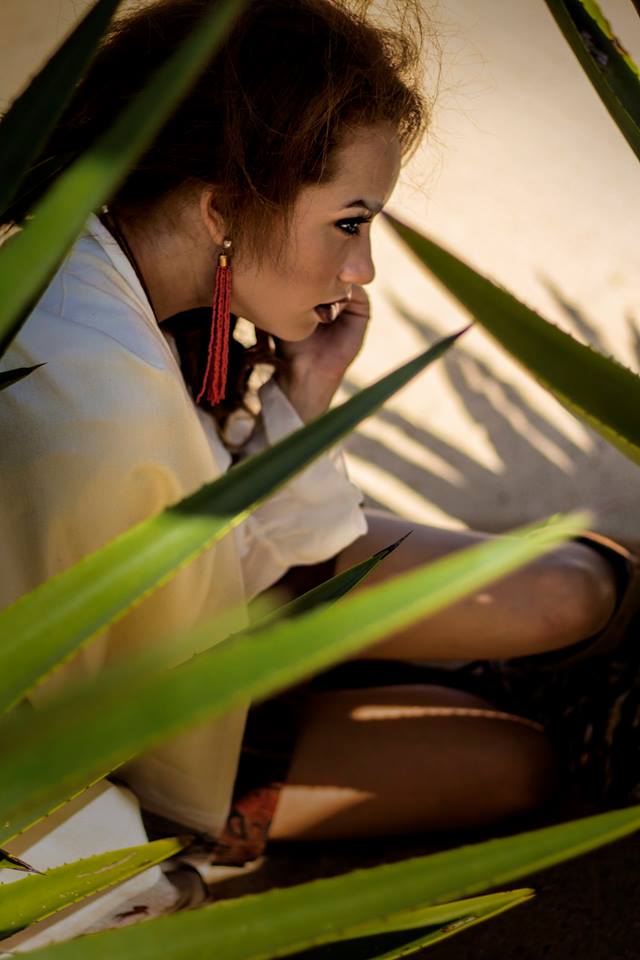 Female model photo shoot of Cintya Contreras  in Belize