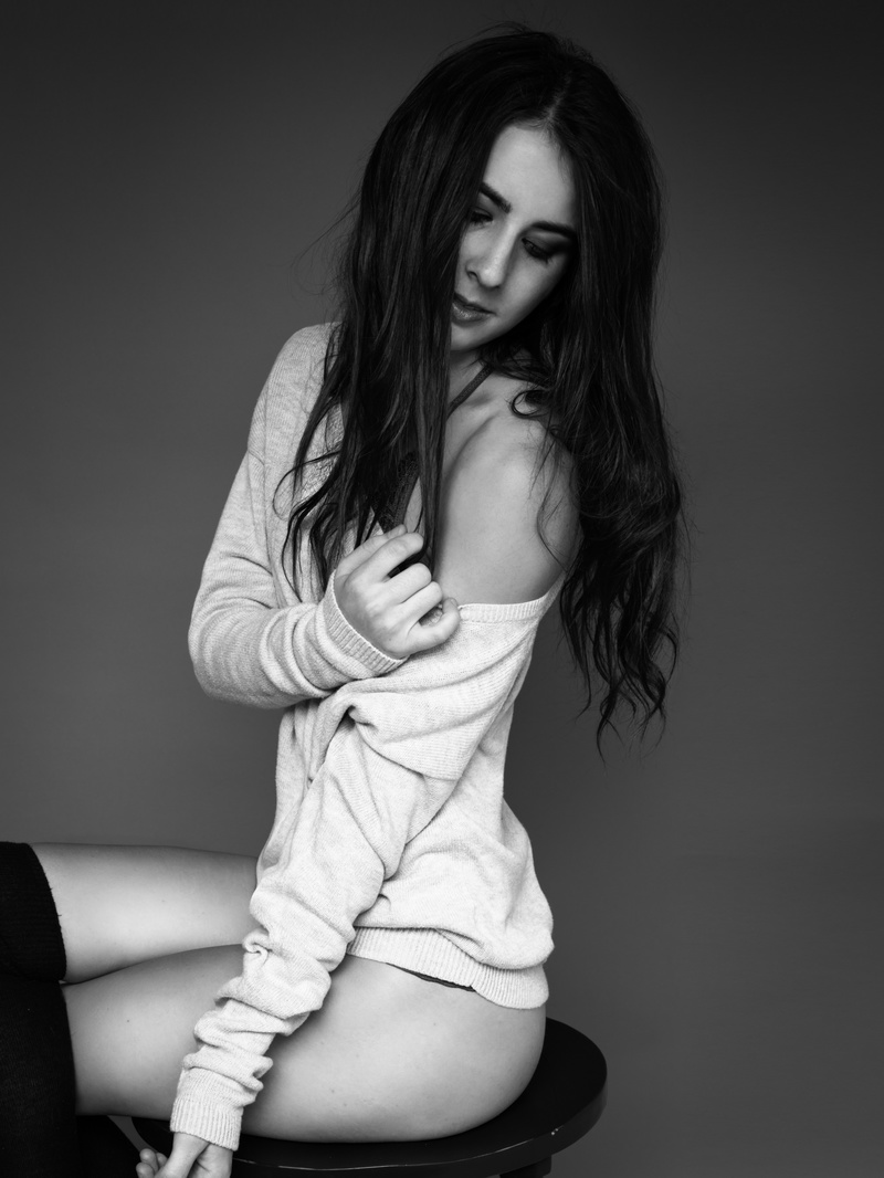 Female model photo shoot of CiaraEverhart by Ryan Li in Studio