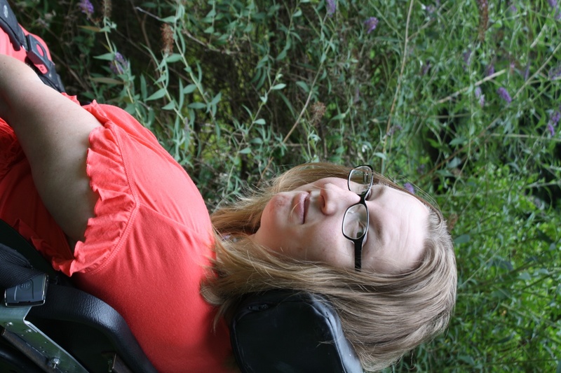 Female model photo shoot of Shannon_wheelchairmodel