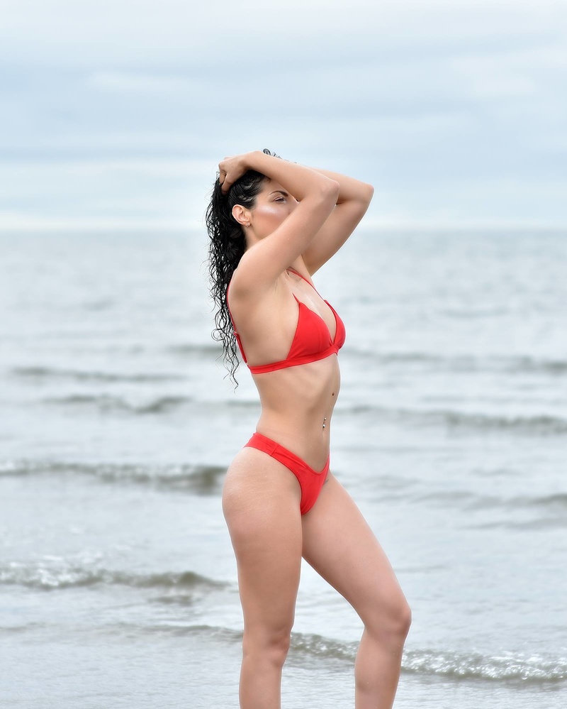 Female model photo shoot of Gabriela Nicol by KMSTUDIO in Prestwick beach