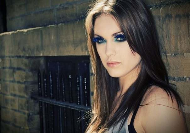 Female model photo shoot of Heathercard-makeup