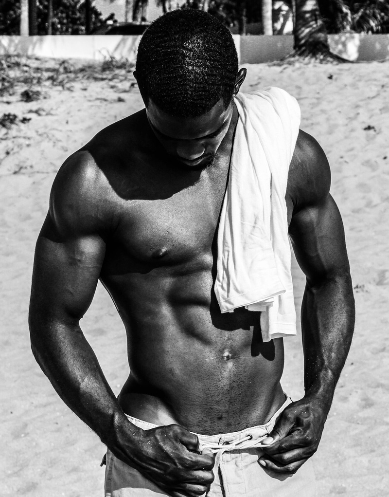 Male model photo shoot of DeonteWilson in Fort Lauderdale Beach