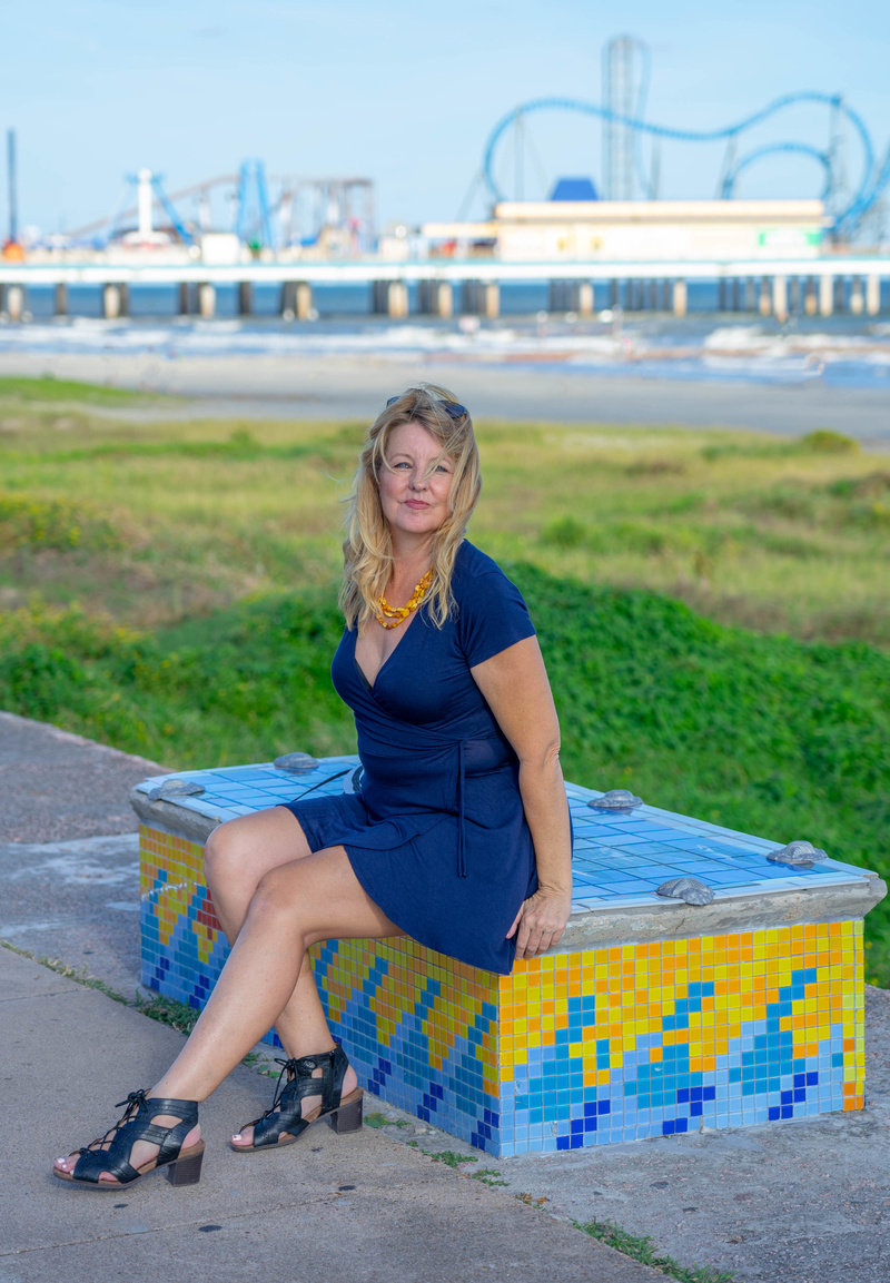 Male and Female model photo shoot of Bill H Photography and Cynthia Kaye in Galveston, Texas