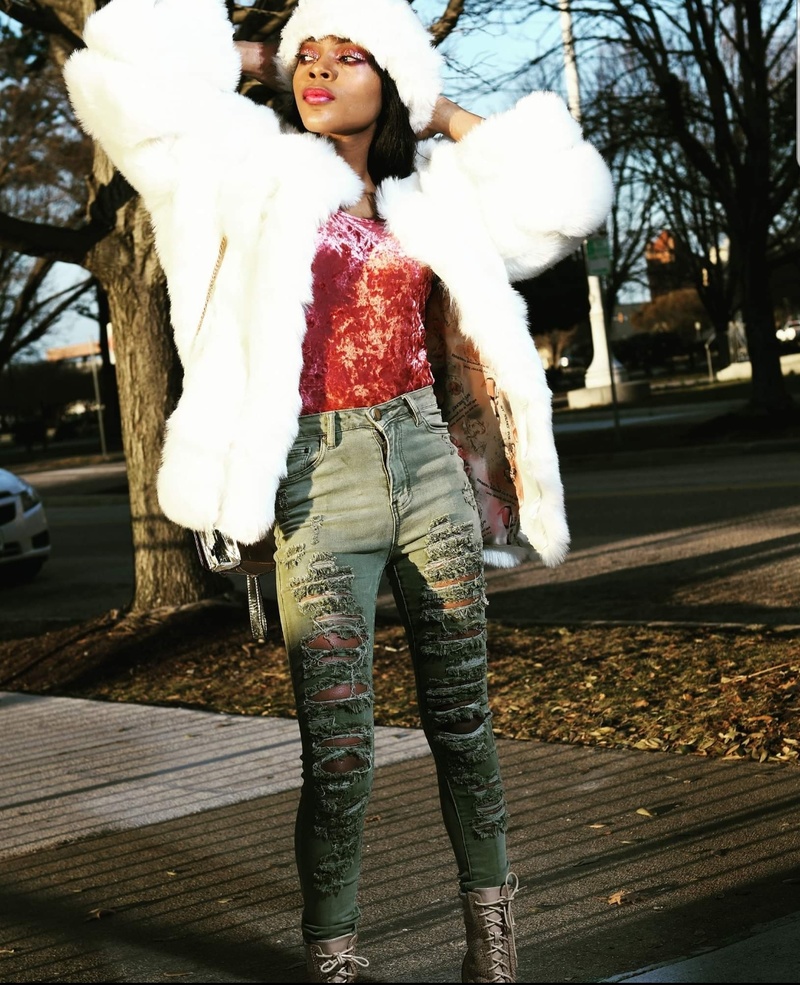 Female model photo shoot of Ponjola Tania in Newport News