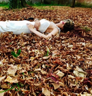 Female model photo shoot of KatherineBlack in Parco della Villa Reale di Monza