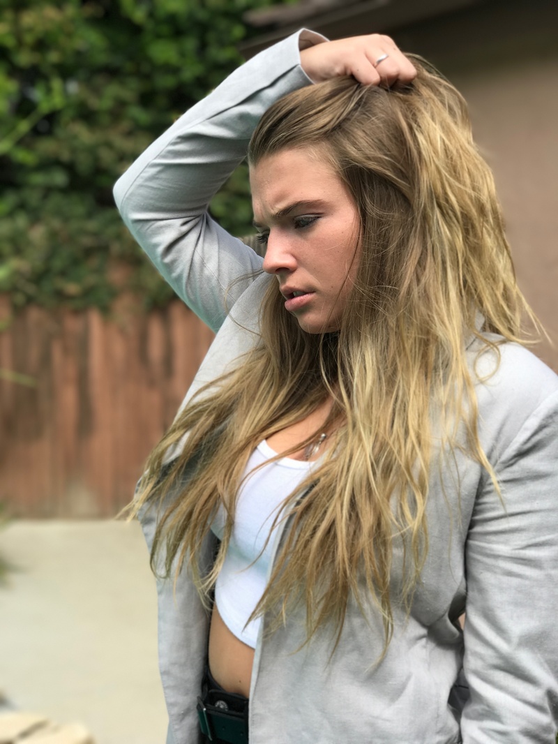 Female model photo shoot of margotamorlane in Outdoor shoot in Encino Los Angeles