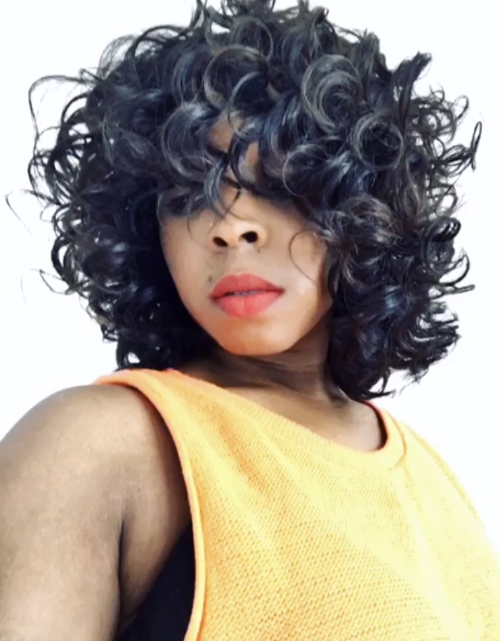 Female model photo shoot of Glam Luxe Hair