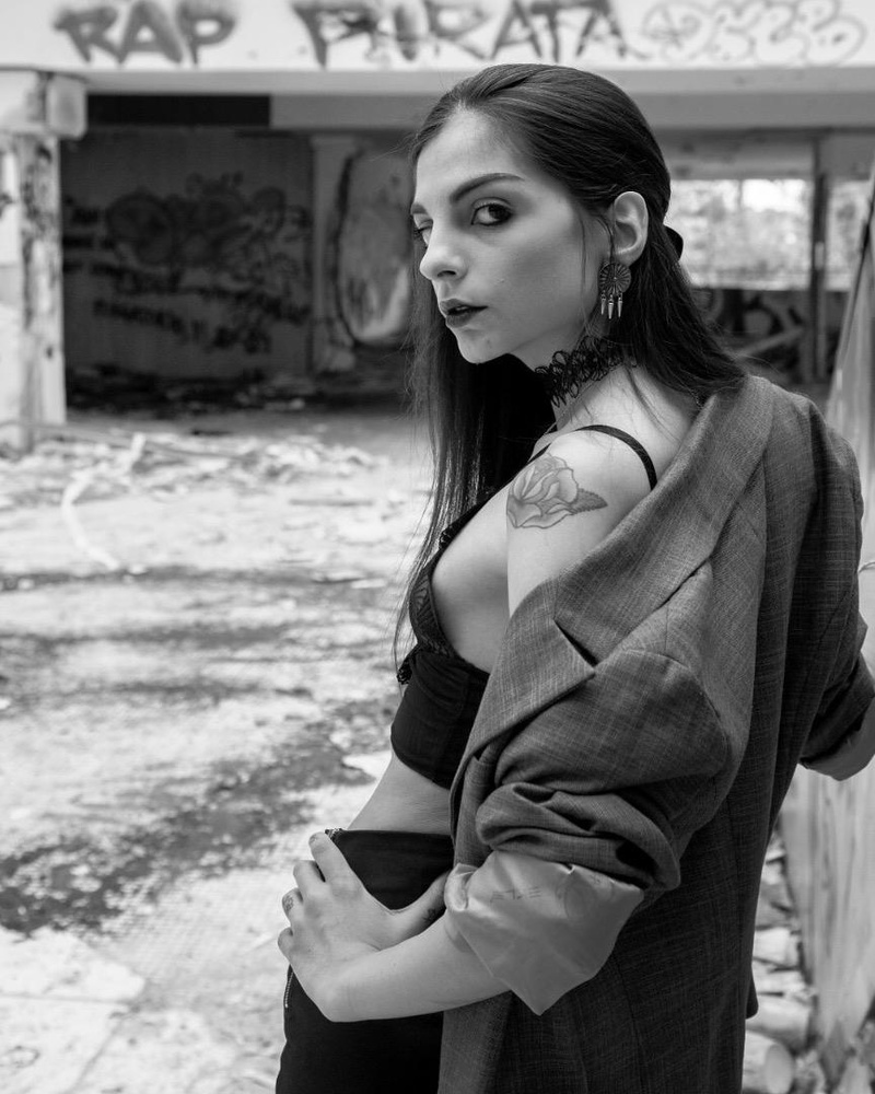 Female model photo shoot of KatherineBlack in Milan