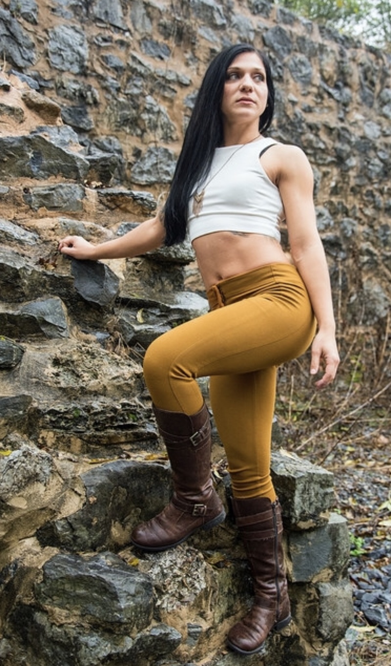 Female model photo shoot of Fitness guru by Aquascout in Euharlee bridge