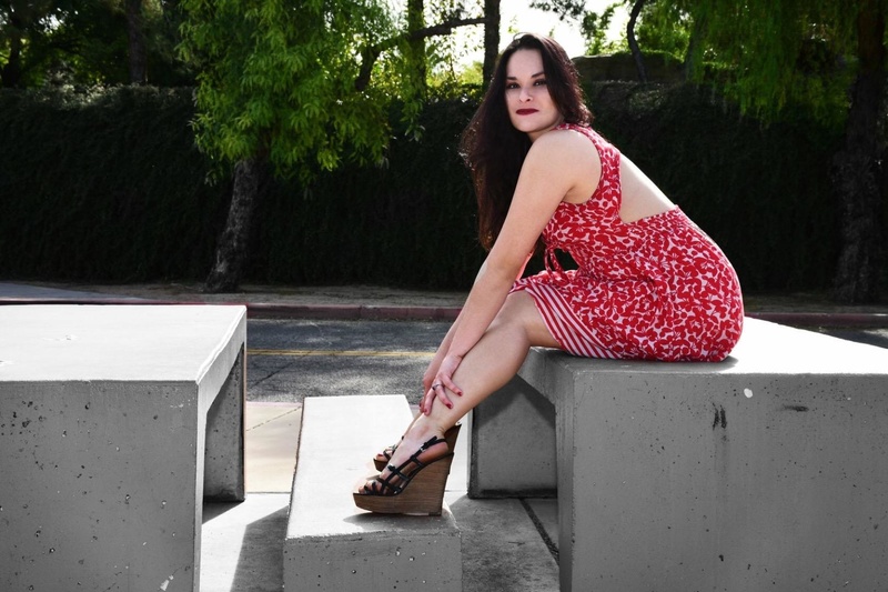 Female model photo shoot of dahliademented in Reid Park, Tucson, AZ