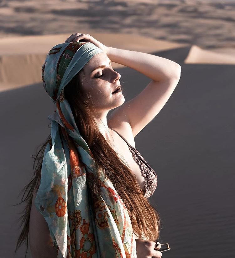 Female model photo shoot of EmilyLavengood in Sand Dunes
