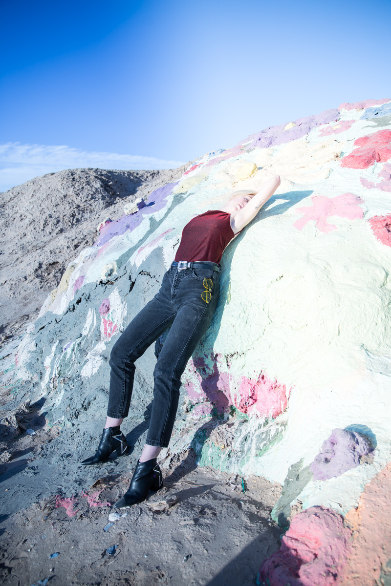 Female model photo shoot of laurennabers in SALVATION MOUNTAIN