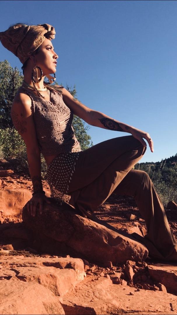Female model photo shoot of Lotusnectar in sedona,AZ