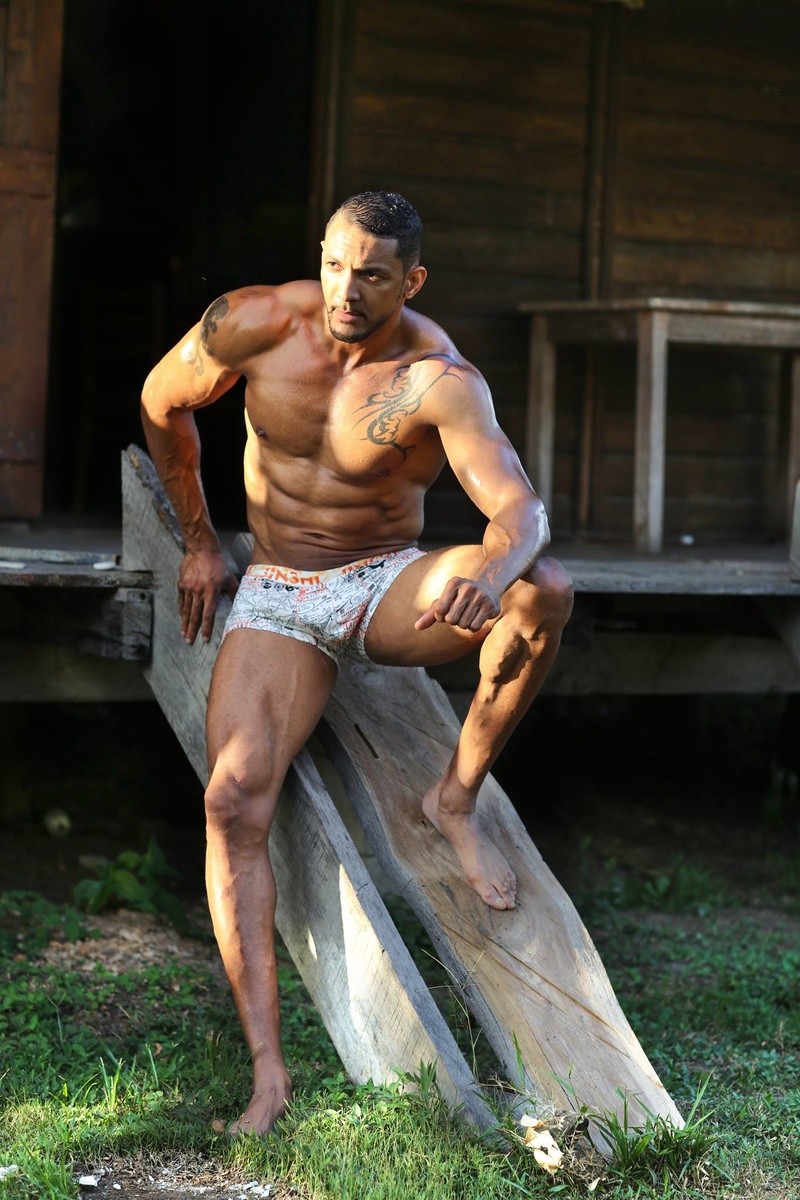 Male model photo shoot of OlivierLucenay and fitnessmodel in French Guiana