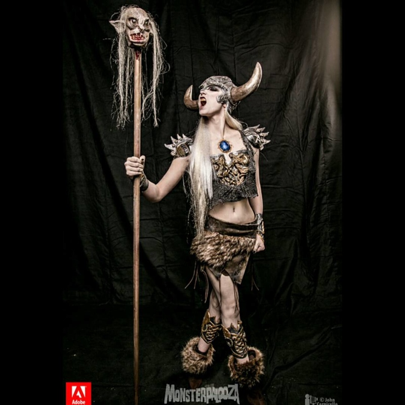 Female model photo shoot of MakeupbyMichellebarrios in Monsterpalooza