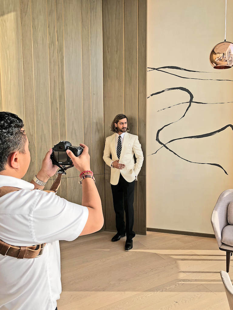 Male model photo shoot of JUWAN ALY in Palm Dubai