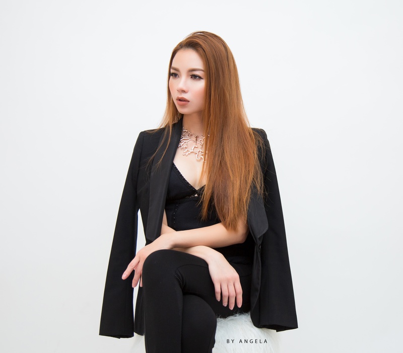 Female model photo shoot of Angela Trang Nguyen in Angela Bridal