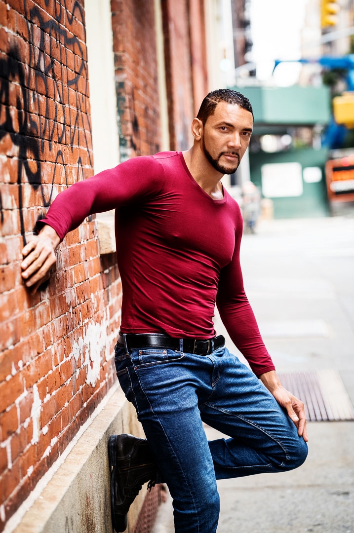 Male model photo shoot of OlivierLucenay in New York, brand owned by Wardrobe Stylist