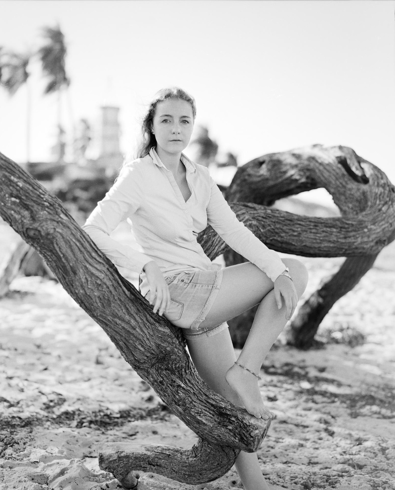 Female model photo shoot of Meli Crt in French Guiana