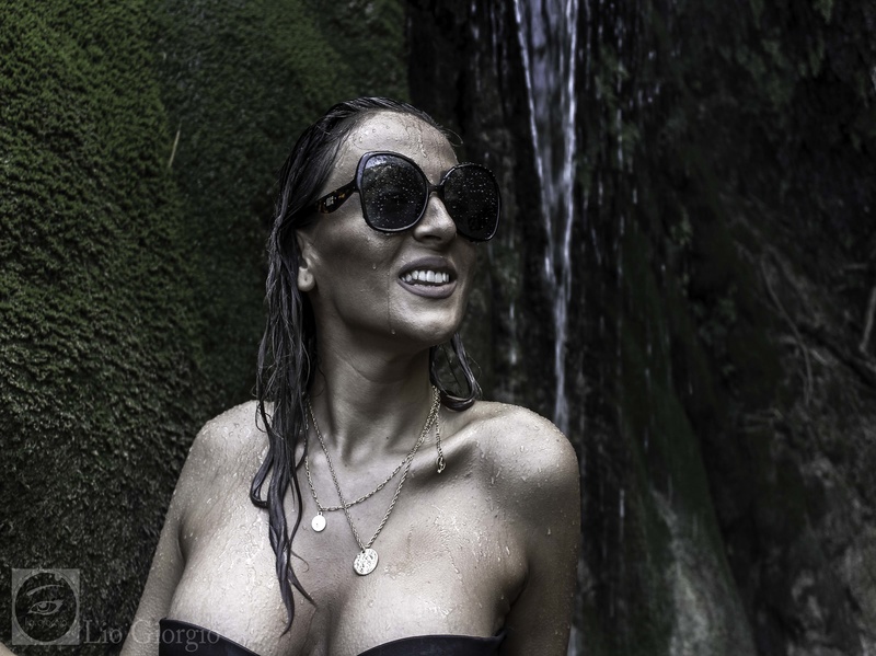 Male model photo shoot of Lio Giorgio in Kritou Terra Waterfall