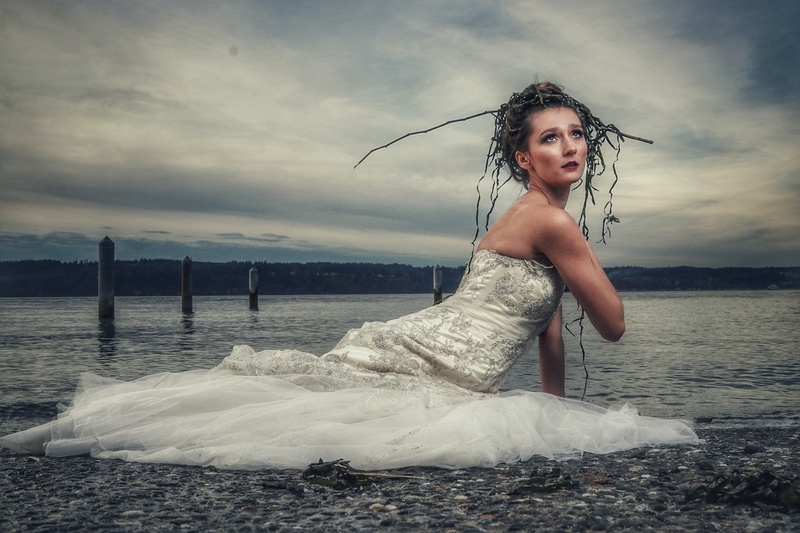 Female model photo shoot of Brittany W in Mukilteo Lighthouse