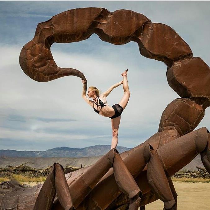 Female model photo shoot of MichaelaJLFrost in borrego springs, california