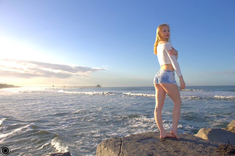 Female model photo shoot of MichaelaJLFrost in Ocean Beach San Diego, Ca