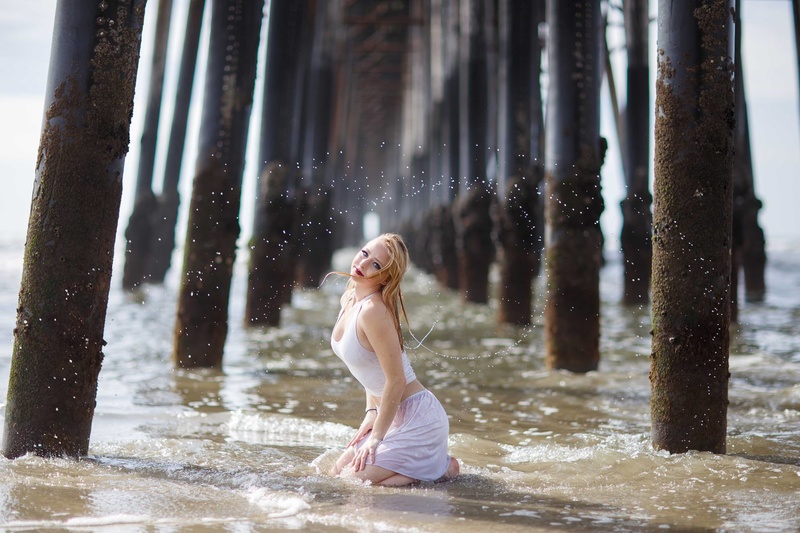 Female model photo shoot of MichaelaJLFrost in Ocean Beach San Diego, Ca