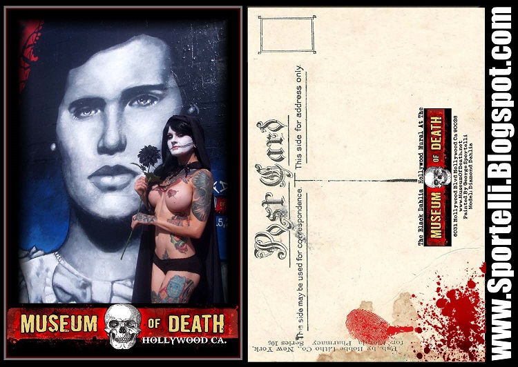 Male and Female model photo shoot of George Sportelli Art and Dolly DestructionDD in Museum Of Death Hollywood Ca