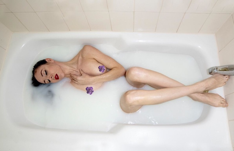 Female model photo shoot of Aleksandra Obbamma in New York