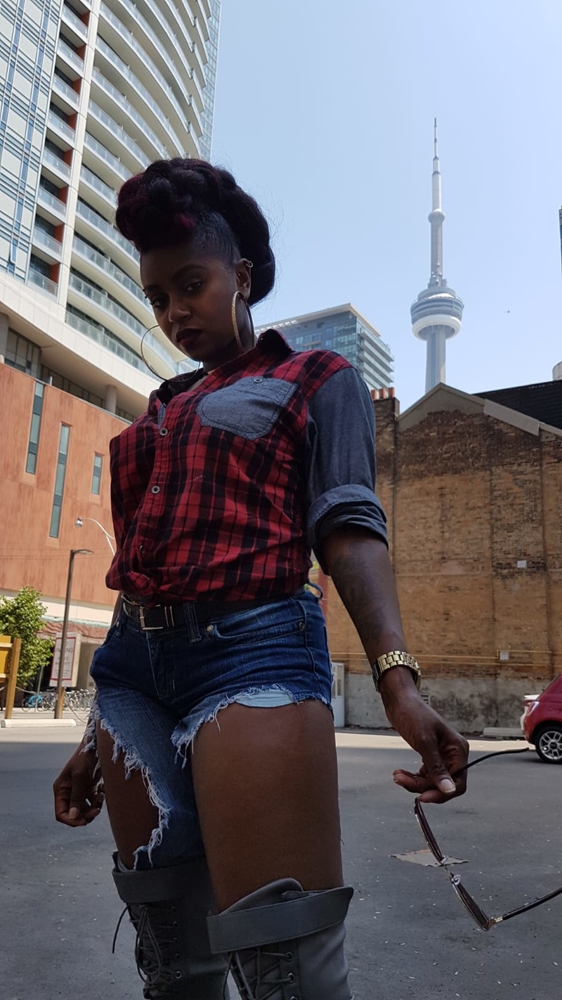 Female model photo shoot of Mane Assassin in Downtown, Toronto