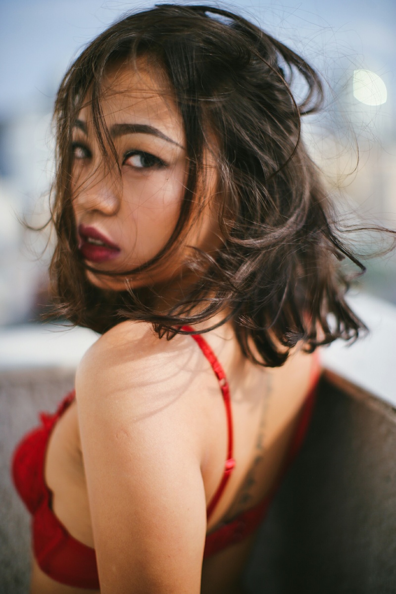 Female model photo shoot of Phuong choco